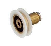 Amig - Cuscinetto Box Doccia | Set di 2 Unità | Ø 22 x 28 mm | Cuscinetto Angolare e Vite M4x8 | Per Porta Scorrevole Doccia | Nylon Bianco
