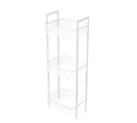 Amig - Mobile Multiuso - 3 Cesti in Altezza - Acciaio Bianco - Cucina - Dimensioni: 330 x 250 x 850 mm