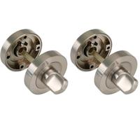 Amig - Mulella per maniglie a rosetta - mod. 8Z - Ø52 x 90 mm - Quadretto da 6 mm - Condanna con sistema di sblocco esterno - Zama Argento opaco (Confezione da 2)