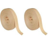 Amig - Nastro avvolgitore per tende a rullo - 18 mm x 6 m - Resistente ai raggi UV e all'abrasione - Avorio - Cordino di ricambio per bobina (Confezione da 2)