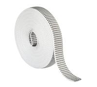 Amig - Nastro avvolgitore per tende a rullo - 18 mm x 6 m - Resistente ai raggi UV e all'abrasione - Nero a pois - Cordino di ricambio per bobina