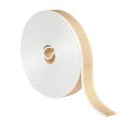 Amig - Nastro avvolgitore per tende a rullo - 22 mm x 6 m - Resistente ai raggi UV e all'abrasione - Beige/Bianco - Cordino di ricambio per avvolgitore