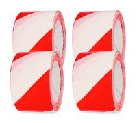 Amig - Set di 4 Nastri di Segnalazione | Polietilene a Bassa Densità LDPE | 4 Nastri da 200 m di Lunghezza x 70 mm di Larghezza | Set di Nastri per Delimitare le Zone di Sicurezza | Rosso e Bianco