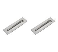 Amig - Pack di 2 Maniglie per mobili - 128 Mm - Colore Nichel Spazzolato - Fabbricate in Zamak - Maniglie per cassetti e armadi da cucina e bagno con stile moderno decorativo - Mod. 847