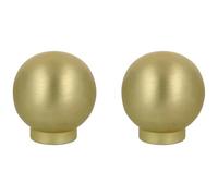 Amig - Pack di 2 Pomelli per mobili - Diametro Ø24 mm - Colore Oro Spazzolato - Fabbricato in Zamak - Per cassetti e armadi da cucina e bagno con stile moderno decorativo e uso - Mod. 813