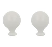 Amig - Pack di 2 Pomelli per mobili - Diametro Ø30 mm - Colore Bianco - Fabbricato in Zamak - Per cassetti e armadi da cucina e bagno con stile moderno decorativo e uso comodo - Mod. 814
