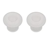 Amig - Pack di 2 Pomelli per mobili - Diametro Ø30 mm - Colore Bianco - Fabbricato in Zamak - Per cassetti e armadi da cucina e bagno con stile moderno decorativo e uso comodo - Mod. 809
