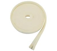 Amig - Paraspifferi adesivi in schiuma per porte d'ingresso e passeggio e finestre battenti e scorrevoli - 2 strisce da 5 m · 15 x 6 mm · Colore bianco, nastro isolante per evitare correnti d'aria