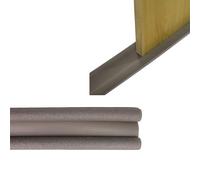 Amig - Paraspifferi in schiuma isolante per porte basse | Doppio rullo | Impedisce l'ingresso di freddo, polvere o insetti sotto la porta | Grigio | Polietilene