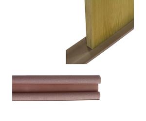 Amig - Paraspifferi in schiuma isolante per porte basse | Doppio rullo | Impedisce l'ingresso di freddo, polvere o insetti sotto la porta | marrone | polietilene