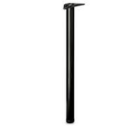 Amig - Pata 1 in Lega di Acciaio | Design Creativo e Durevole | Per Cassetti Scorrevoli e Porte | Accessori Versatili, 60 x 710 mm, Nero
