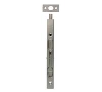 Amig - Perno da Incasso | Adatto per Porte di Passaggio in Legno | Chiusura Automatica Verticale | Sicurezza per Bagno, Camera da Letto, Ufficio | Acciaio | 200 x 17 mm