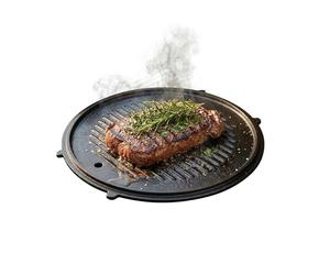 Amig - Piatto in Ghisa - Ø31 cm - Distribuzione Uniforme del Calore e Alta Resistenza - per Barbecue a Carbone o Gas - MOD. AM37