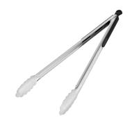 Amig - Pinze barbecue - Pinze per barbecue Fireplus - Resistenti al calore con manico antiscivolo - 34,5 cm - Acciaio inox - Metallo