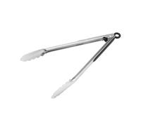 Amig - Pinze per Barbecue - 34.5 cm - Argento - Acciaio Inossidabile - Utensile per Cucina e Griglia con Sensazione di Stabilità e Presa Confortevole - MOD. AM33