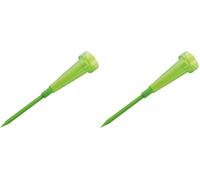 Amig - Pluviometro | Graduato da 40 mm | Misura: 240 mm | Include Picchetto per l'Installazione | Facile Fissaggio su Erba o Terra | Polipropilene | Verde (Confezione da 2)