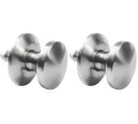 Amig - Pomello fisso per porte interne mod. 20 | ø80 x 70 mm | con bocchetta a rosetta | impugnatura ergonomica | per porte con spessore massimo di 70 mm | acciaio inossidabile 18/8 opaco