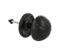 Amig - Pomolo per Porte Esterne - Zama Resistente - Design Rustico Elegante - Facile Installazione - Diametro 75 mm - Maniglia per Porte in Legno, Nero, Legno