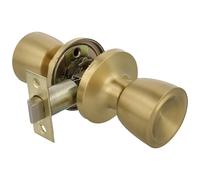 Amig - Pomolo Porta Interna Affidabile in Lega d'Acciaio | Multiuso per Casa e Ufficio | Facile Installazione | Ottone Opaco, 60/70 mm