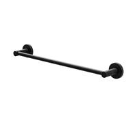 Amig - Portasciugamani da bagno Mod. Gorliz-2 | Supporto da parete Con viti incluse | 503 x 43 x 62 mm | Acciaio inossidabile e Zamak | Nero opaco
