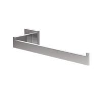 Amig - Portasciugamani da bagno Mod. Isla-2 | Supporto da parete per asciugamani Con viti incluse | 270 x 75 x 55 mm | Acciaio inossidabile | Argento opaco