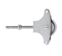 Amig - Puleggia con Roldana Metallica da 39 mm Mod.22 | M6 x 60 mm | Per Stendibiancheria | Acciaio inossidabile 18/8 | Con vite di serraggio e guide