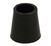 Amig - Puntale esterno rotondo - mod. 656 - Ø10 mm - Protezione per gambe di tavoli, sedie, stampelle e bastoni - Ideale per proteggere il pavimento dai graffi - Gomma nera