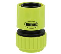 Amig - Raccordo Rapido per Tubo Flessibile | 3/4" | Con Sistema di Ancoraggio Rapido a Scatto | Connessione Veloce e Facile per Tubi Flessibili da Giardino | Plastica ABS | Verde Pistacchio