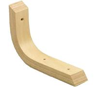 Amig - Reggimensola | 250 x 200 x 18 x 11 mm | Carico massimo di 10 kg | Quadrato in legno per scaffali e mensole | Include viti e viti | Legno di faggio