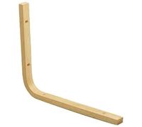 Amig - Reggimensola | 250 x 200 x 28 x 16 mm | Carico massimo di 45 kg | Quadrato in legno per scaffali e mensole | Include viti e viti | Legno di faggio