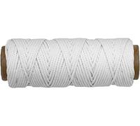 Amig - Rotolo di corda bianca intrecciata in polipropilene Mod.20180 | Bobina di cordino multiuso resistente e morbido, ideale per artigianato, artigianato, decorazioni o fai da te | Misure: Ø1,7 mm x 25 m