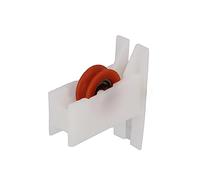 Amig - Rullo per finestra scorrevole - Set da 2 pezzi - Dimensioni 35 x 39 mm - Corpo in nylon con cuscinetti a sfere - Progettato per finestre scorrevoli - Colore bianco - Mod. COR03