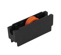 Amig - Rullo per finestra scorrevole - Set da 2 pezzi - Dimensioni 65 x 26 mm - Corpo in nylon con cuscinetti a sfere - Progettato per finestre scorrevoli - Colore nero - Mod. COR08