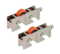 Amig - Rullo per finestra scorrevole - Set da 2 pezzi - Dimensioni 75 x 18 mm - Corpo metallico regolabile - Cuscinetto a sfere - Progettato per finestre scorrevoli - Acciaio bicromatato - Mod. COR26