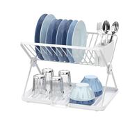 Amig - Scolapiatti Pieghevole Kaplya - 41,5 x 33,2 x 33,8 cm - Acciaio e Plastic