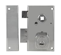 Amig Serratura a cerniera modello 75N, colore argento, 67 x 112 mm