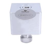 Amig - Serratura quadrata per porte avvolgibili, serratura per chiusura persiane, ottone massiccio e acciaio inossidabile, supporto tubolare non incluso, inclusi 3 chiavi a punti.