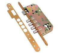 Amig - Serratura | Serratura da infilare con catenacci per porte | Acciaio | 50/85mm | Opaco | Senza cilindro e protezione di sicurezza | Chiusura reversibile