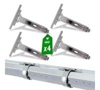 Amig - Set da 4 cinghie per tapparelle - Acciaio inox e poliammide grigio - 150 mm - Supporto tirante per tapparella resistente alla corrosione - Migliora la stabilità e la durata delle tapparelle