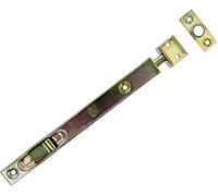 Amig - Set di 10 Chiavistelli a Soprapponire o Incassare | Serratura per porte | Chiusura resistente per cancelli | Acciaio | Colore: Bicromato | 150 x 16 mm | Include Viti | Confezione da 10