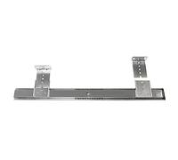 Amig - Set di 2 Guide Metalliche per Tastiera | 400 x 35 mm | Estrazione Parziale | Per Conservare Tastiere del Computer su Tavoli e Scrivanie | Con Cuscinetti a Sfera in Acciaio | Acciaio Zincato