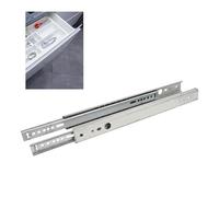Amig - Set di 2 guide scorrevoli metalliche Mod.26 in acciaio zincato per cassetti mobili, cassettiere o armadietti | rimozione parziale | resistenza di carico: 25 kg/coppia, dimensioni: 502 x 27 mm