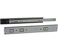 Amig - Set di 2 guide scorrevoli Mod.36 in acciaio zincato per cassetti di mobili, cassettiere o armadi | di estrazione totale con autobloccante | Resistenza di carico: 30 kg/coppia | Misure: 550 x 45 mm