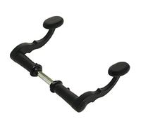 Amig - Set di 2 maniglie decorative per ancelle, recinzioni o porte da giardino Mod.101SP | Rosetta Ø19 mm | Maniglia 110 mm | Quadretto 8 mm | Tipo ferro | Di Zamak Finitura Nero