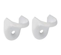 Amig Set di quattro angoli modello 2, supporto in acciaio, finitura bianca, Dimensioni 50 x 50 mm, peso massimo consigliato 60 kg