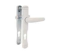 Amig - Set Maniglie Porta Interne | Alluminio Bianco | Design Moderno | Facile Installazione | Serratura 85mm | Misura 225x30mm Chiusura per Porte, Bianco, Standard, Plastica