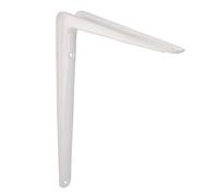 Amig - Set Supporti per Mensola da Parete - 20 Pezzi - Staffe in Acciaio - 300x250 mm - Colore Bianco - Resistenti fino a 35 Kg - Angolo per Ripiani - Supporto per Mensole - Installazione Facile