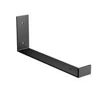 Amig - Staffa ad Angolo “L” Singola per Scaffali Industriali - 103 x 261 x 40 mm - Acciaio Nero Opaco - Supporto da Parete per Mensole - Design Funzionale e Resistente - Ideale per Scaffali da Parete