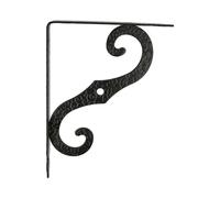 Amig - Staffa per Mensole a Muro | Supporti in Acciaio per Mensole | Design Funzionale e Moderno | Facile Installazione | Colore Nero, Dimensioni 250 x 190 mm, Lega di Acciaio