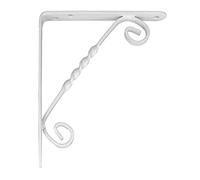 Amig - Staffa per mensole a muro | Supporti per Mensole | Reggimensola | Staffe per mensole in Acciaio | Colore: Bianco | Dimensioni: 150 x 125 | Peso max: 150 kg